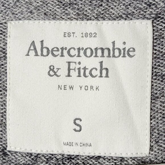 Abercrombie & Fitch Mens Gray Shawl Collar Preppy Cardigan Sweater Small - Picture 8 of 10